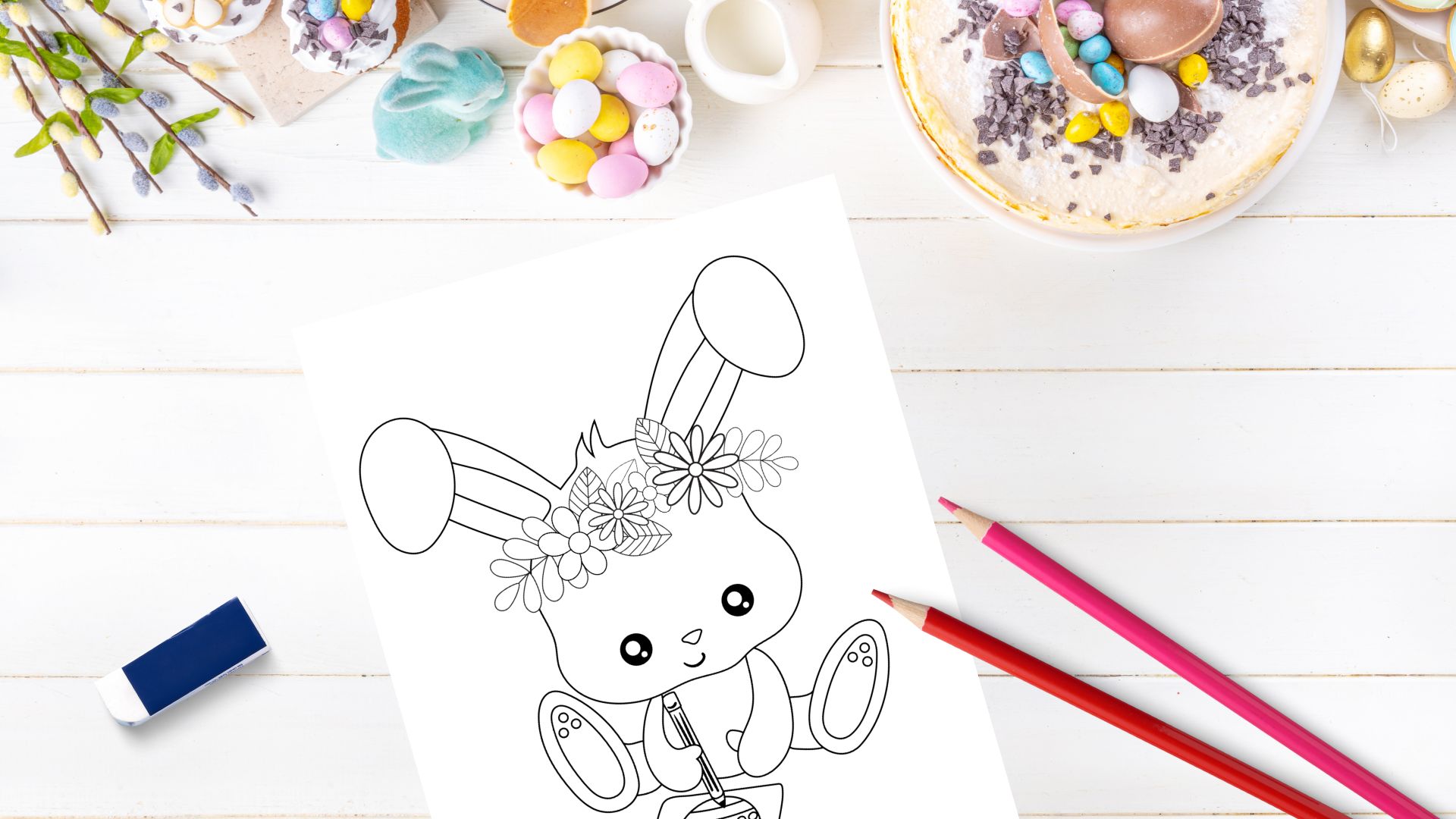 Coloriage de Pâques gratuits à imprimer pour enfant
